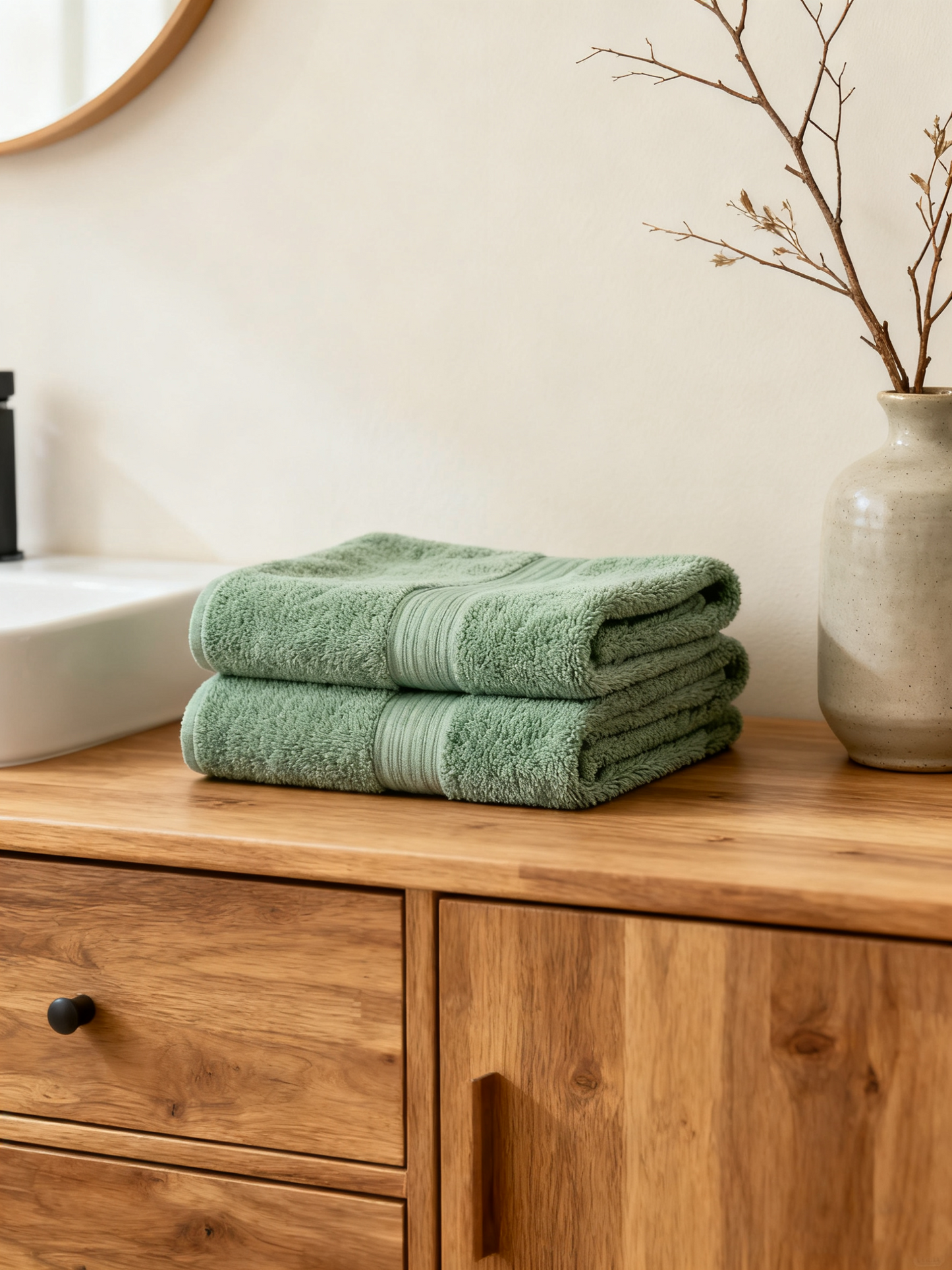 Organic Plush Tub Mat (Sage)