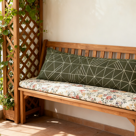 Vintage Linen Body Pillow Cover