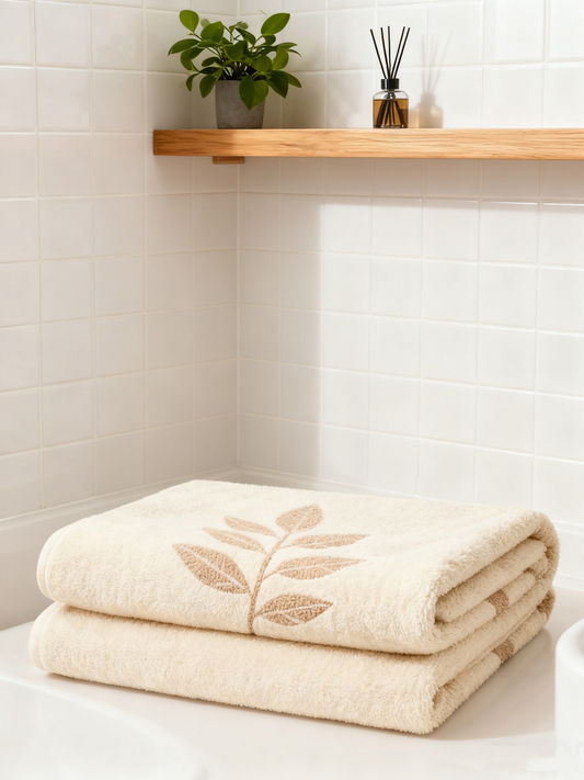 Looped Bath Rug (White)