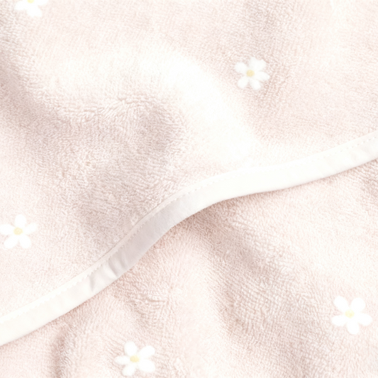 Organic Hooded Toddler Towel (Blush)
