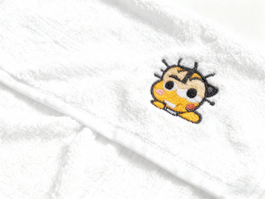 Organic Hooded Toddler Towel (White)